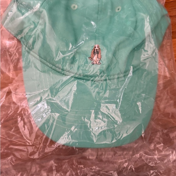 Hush Puppies Accessories - New Hush Puppies Mint Green Baseball Cap with Basset Hound Embroidery